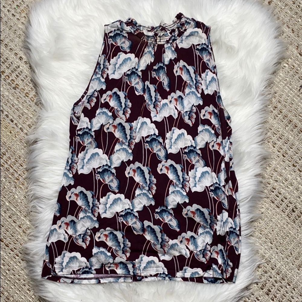 Cotton Patterned Blouse in a size M